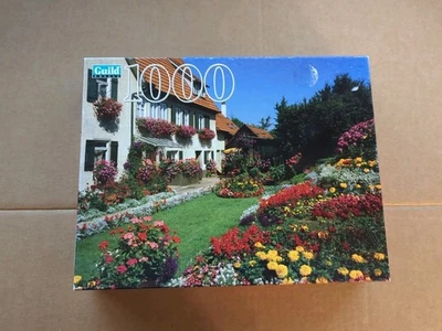 Guild Jigsaw Puzzle Home And Flower Garden Owen Germany 1000 Piece NEW Sealed - Image 1 of 4