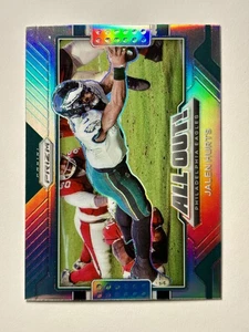 2021 Panini Prizm Jalen Hurts #9 All Out! Prizms No Huddle Philadelphia Eagles - Bild 1 von 2