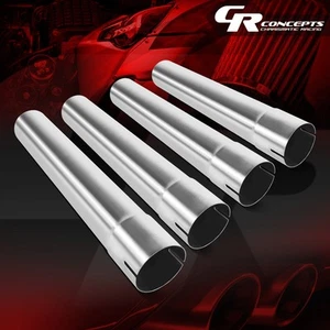 Tubería de escape personalizada de 3" de acero inoxidable pulido de 4 piezas tubos rectos - Imagen 1 de 6