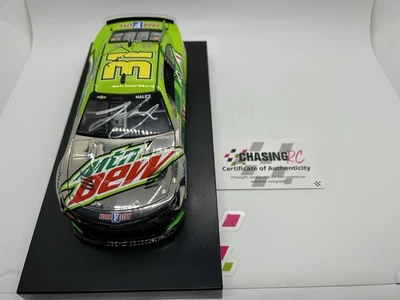 Signed DOOR # DIN 2023 Justin Haley #31 Mountain Dew MTN 1 Of 72 Color Chrome - Image 1 of 4