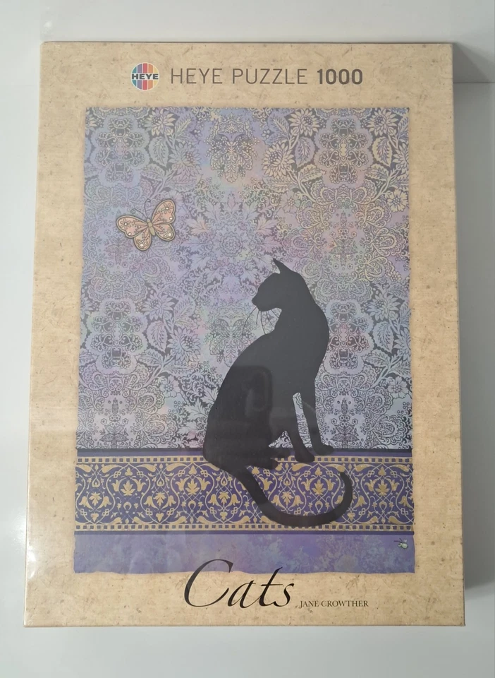 Rompecabezas de silueta de gatos obra de arte 1000 piezas Jane Crowther 50x70 cm Heye Alemania  Foto 1 de 4
