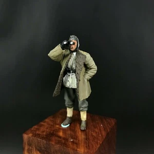 1/35 Built and Painted Resin WWII German Winter Soldier A Officer w/Bino Figure - Picture 1 of 9
