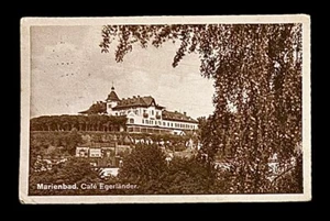 Postcard Czech Republic • Marianske Lazne Cafe Egerlaender - Picture 1 of 4