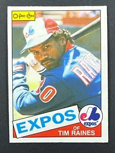 TIM RAINES 1985 O-Pee-Chee #277 Montreal Expos HOF - Picture 1 of 2