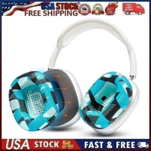 Wicked SweatZ Max Cushions Replacement Ear Pads For Apple Airpods Max Cyan Prism - Picture 1 of 14