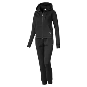 Puma Ladies Classic Hd Sweat Suit CL Tracksuit Drycell 580492 Black Bnwt New S - Picture 1 of 15