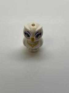 Lego Owl, Elves Gold Beak, Eyes and Necklace and Lavender Eye Nascha Animal #12 - Picture 1 of 1