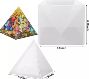 Large Pyramid Silicone Resin Mold Pyramid Mold Epoxy Resin Casting NEW - Picture 1 of 4