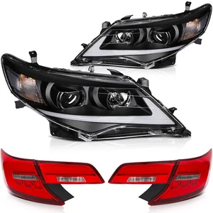 For 2012-2014 Toyota Camry Left & Right Headlight Assembly & Tail Light Assembly - Picture 1 of 18