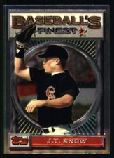 1993 Topps Finest J.T. Snow    California Angels