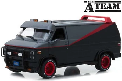 Greenlight 1:24 1983 GMC Vandura A-Team VAN grau/schwarz Modellauto - Bild 1 von 3