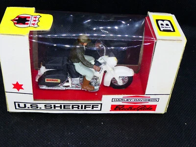 Motocicleta británica 9692 US Sheriff Harley-Davidson Electra Glide casi nueva en caja Foto 1 de 4