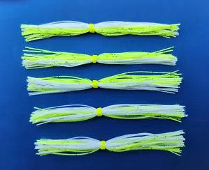 5 silicone Skirt WHITE/CHART BLACK FLAKE #5-9244 Lure Spinnerbait Buzz Tackle - Picture 1 of 1