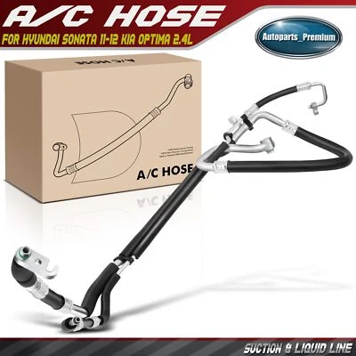 Línea de succión y líquido de aire acondicionado para Hyundai Sonata 2011-2012 Kia Optima L4 híbrido 2,4 L Foto 1 de 4