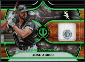 2022 Topps Tribute Jose Abreu Stamp of Approval Relic Green 84/99 SOA-JAB