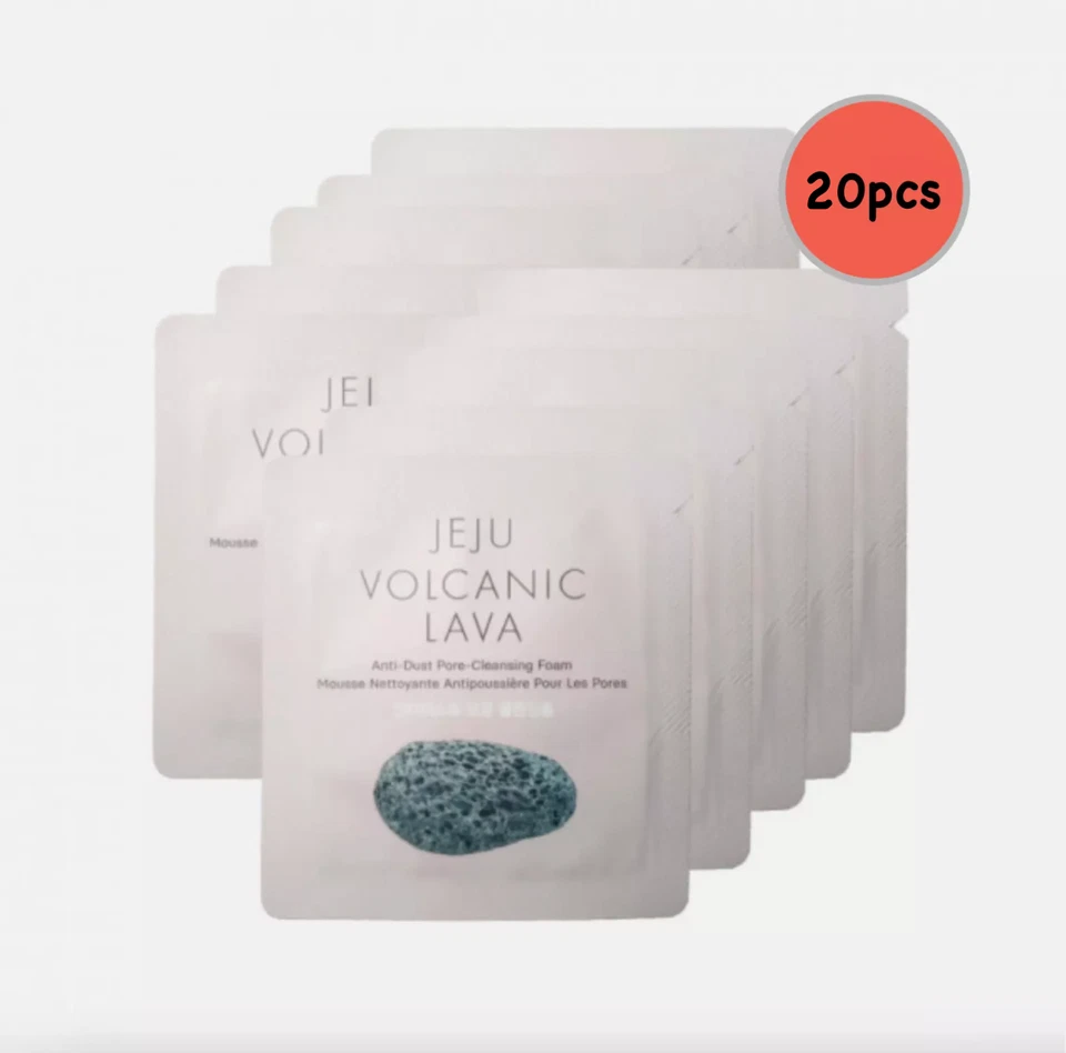 [THE FACE SHOP] JEJU Volcanic Lava Pore Cleansing Foam sample 20pcs US Seller - Image 1 of 1