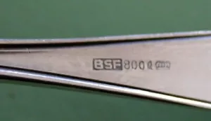 Cuchara de mocal decoración "Iris" de BSF (Bremer Silverwaren fábrica) gest. 800, 25 gr. - Imagen 1 de 6