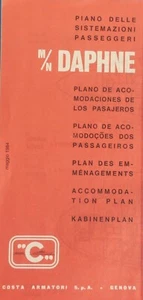 Piano passeggeri nave "Daphne" - Costa Crociere 1984 - Picture 1 of 1