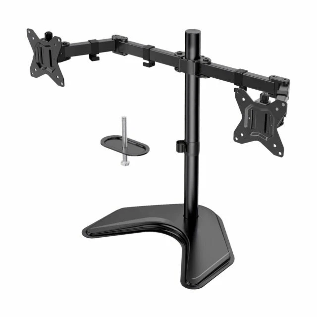 HUANUO HNCM1 Swivel Dual Monitor Stand - Black
