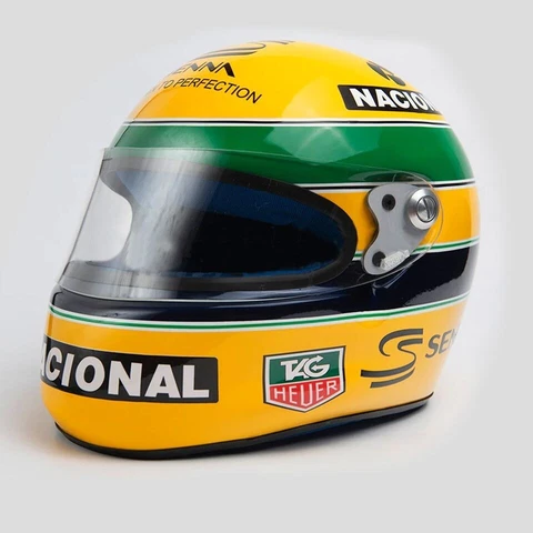 AYRTON SENNA 1993 PARIS BERCY HELMET (SCALE 1/1) BRAND NEW FULL SIZE REPLICA Cover