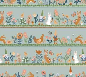 Hide and Seek Honey I'm Wichtel grün 23407 Stoff Mohn Baumwolle Meterware - Bild 1 von 3