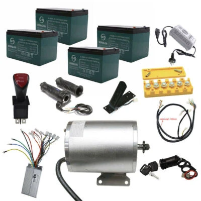 Brushless 48V 1800W Electric Motor/Speed Controller/Throttle/Pedal/Sprocket/Wire - image 1 of 4