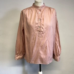 Arket Bluse Gr. 36 UK 8 Rosa Langarm Tencel Mischung Capsule - Bild 1 von 10