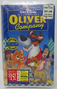 Disney's Masterpiece Collection Oliver and Company VHS - Foto 1 di 2
