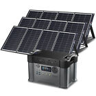 ALLPOWERS 2400W Solar Power Station 1500Wh Generator With 3* 200W Solar Panel UK