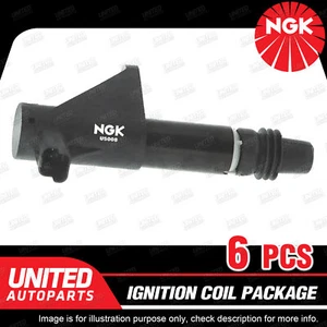 6 x NGK Ignition Coils Pack for Peugeot 406 D9 407 XFV 607 3.0L V6 MPFI 24V - Picture 1 of 3