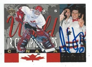 Dan Cloutier Signed 1994/95 Upper Deck World Jr. Championships Card #498 - Picture 1 of 1