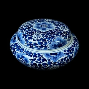 Royal Delft Bonbonniere H FL CA Jewelry Trinket Box Porcelain vintage bowl 1956 - Picture 1 of 12