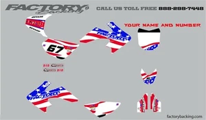 USA FLAG Honda Crf 50 Graphics kit Factory Backing   - Bild 1 von 1