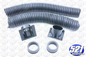 Kit de ventilación descongelador negro no AC Fit 67-76 Dart Duster Scamp 67-69 Barracuda Mopar - Imagen 1 de 1