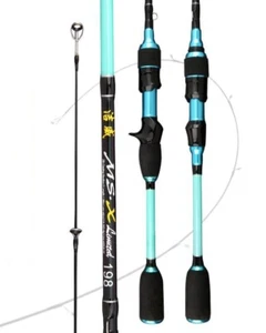 1.68M/1.8M Carbon Fiber Fishing Rod Spinning Casting Rods Lure Pole Lure WT 2-8g - Picture 1 of 46