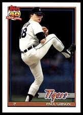 1991 Topps Paul Gibson Detroit Tigers #431
