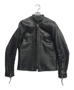 Buco × THE REAL McCOY'S Rider's Jacket Black Leather Men's XS - Picture 1 of 10