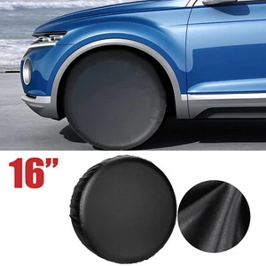 16in PVC Thickening Leather Spare Tire Wheel Cover for Truck SUV Camper Trailer - Picture 1 of 9