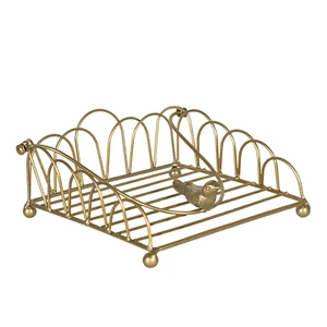Servietten Servietten Stoffhalter Spender Gold Metall Vogel Tisch Zubehör Dekor - Bild 1 von 3