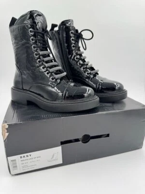 Botas de combate y con cordones DKNY para mujer Malaya negras talla 5,5 medianas K3290220 Foto 1 de 4
