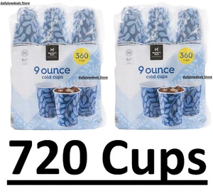 2 PACK Member's Mark Printed Paper Bath Cold Cup 9 Oz, 360 ct (Total 720) - Picture 1 of 4
