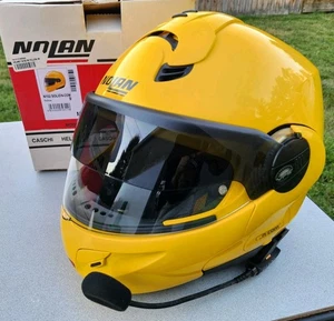 NOLAN Yellow N102 Adult Motorcycle Helmet Size M NICE-LOOKING!! - Picture 1 of 21