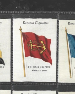 Kensitas Seide Zigarettenkarte Flaggen des britischen Empire Admiralität Flagge - Bild 1 von 1
