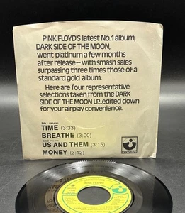 Promo 45 EP Pink Floyd~Harvest “Money” Mono Near Mint~1973~4 Edited Tracks - Picture 1 of 7