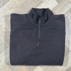 Carhartt 1/4 Zip Sweatshirt – Faded Black – Made in Mexico – Size L - Picture 1 of 8