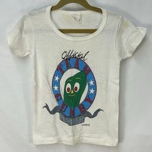 VINTAGE 80S OFFICIAL MEMBER TEAM GUMBY T SHIRT YOUTH SIZE SMALL USA 1985 - Picture 1 of 6
