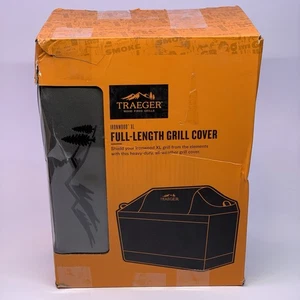 New Traeger Ironwood XL Full-Length Trolly Grill Cover - Gray BAC658 READ** - Afbeelding 1 van 13