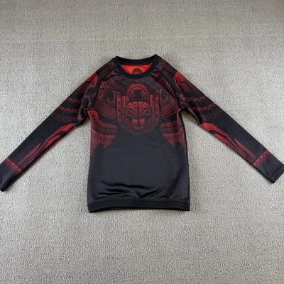 Camisa de compresión Venum Nakahi Rashguard manga larga negra y roja tribal Foto 1 de 4
