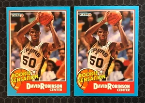 🏀 (2) - 1990 Fleer #1 - David Robinson - Rookie Sensations - Spurs 🏀 - Picture 1 of 4