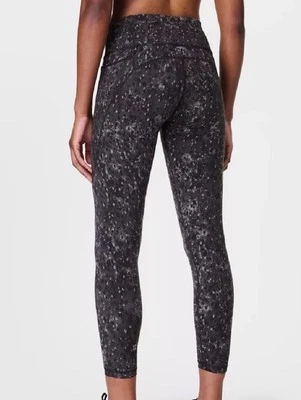 Leggings de entrenamiento Sweaty Betty Power 7/8 gris medio estampado de medio tono cocodrilo ¡NUEVOS CON ETIQUETAS! Foto 1 de 4